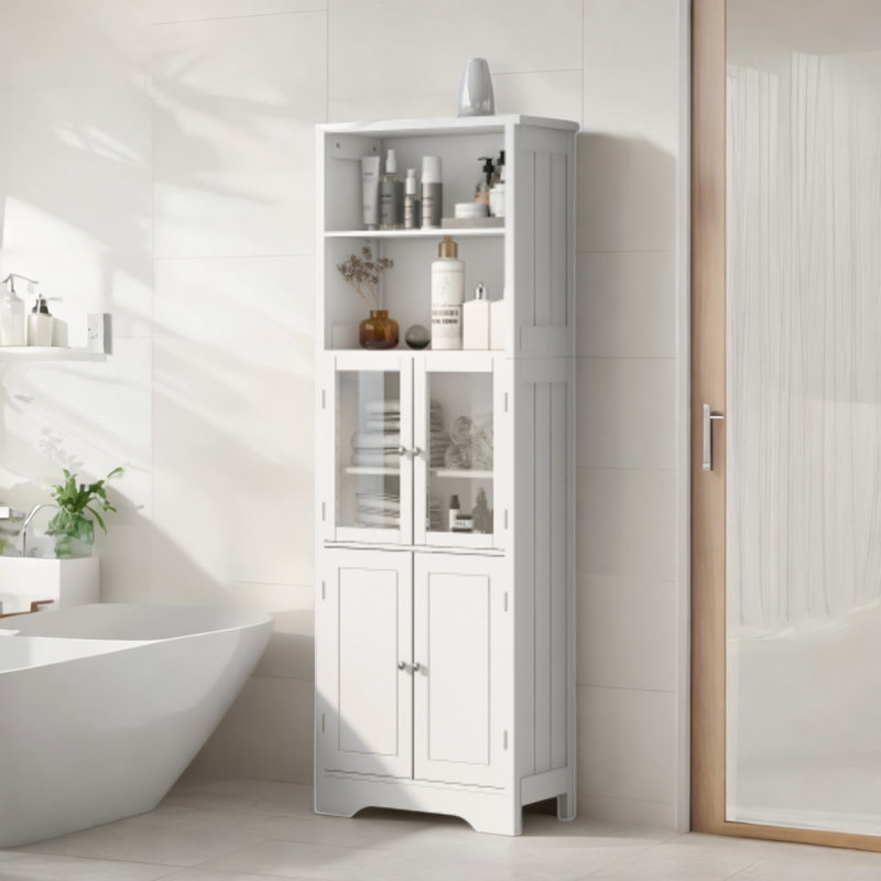 Grande armoire à linge autoportante Marcink