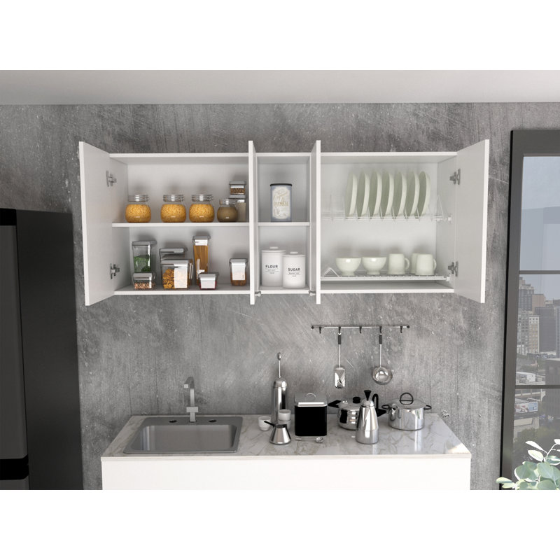 Armoire murale de 59 po de largeur Portofino 150, Blanc