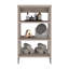 Armoire à linge Jenne, quatre tablettes ouvertes-212782032