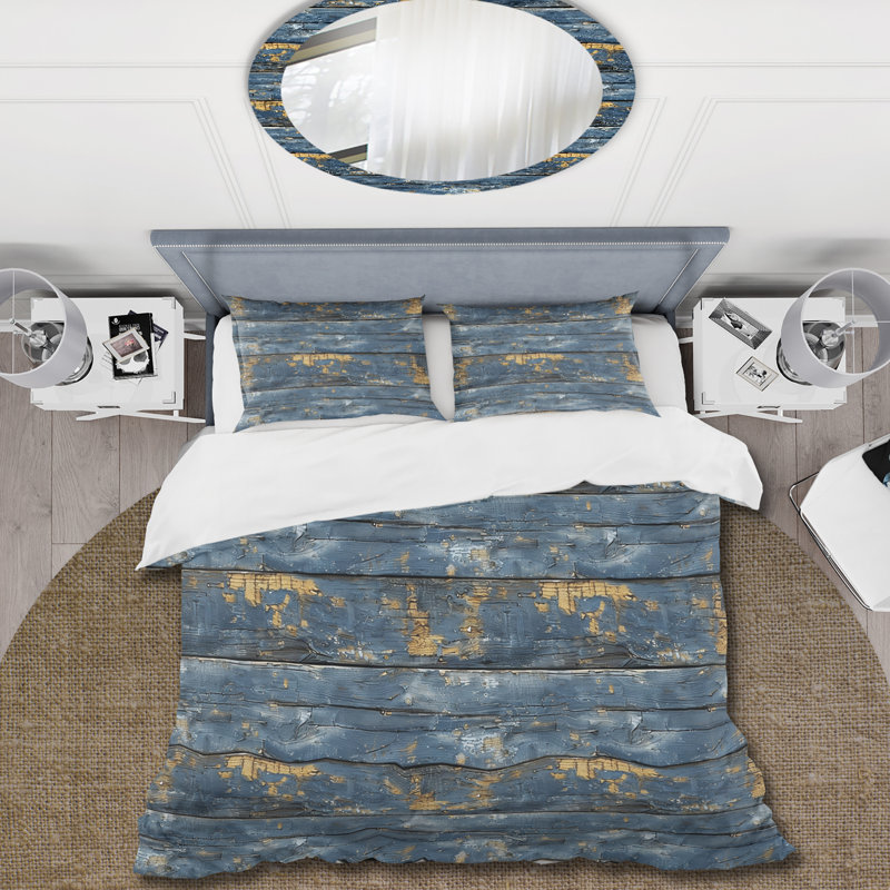 Ensemble de housse de couette Farmhouse, Housse de couette pour grand lit + 2 taies décora