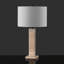 Lampe de table en pierre Raub