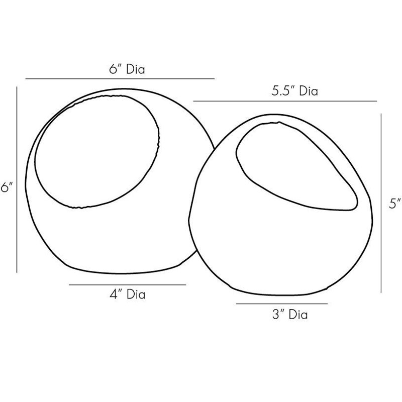 2 Piece Ida Sculptures Set