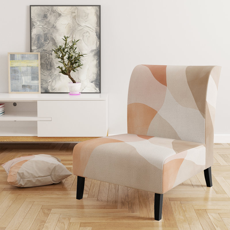 Fauteuil de chambre Abstract Minimalisme, Slipper Armless