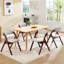 Chaise rembourrée empilable rembourrée et rembourrée-106112529