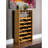 7-Tier Oak Finish Wine Cabinet Rack (35 Bottles)