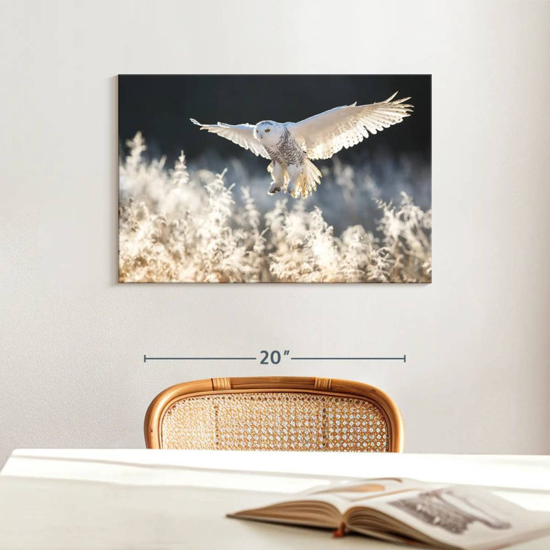 Snowy Owl Hunt, 16" H x 24" W