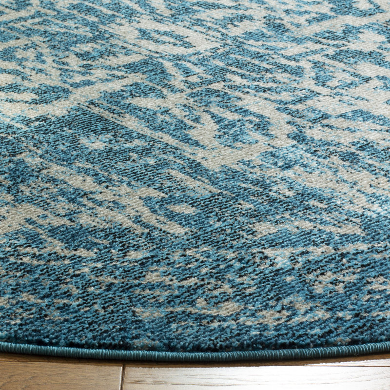 Tapis turquoise/ivoire oriental Christa, Tapis de couloir 2 pi 3 po x 8 pi