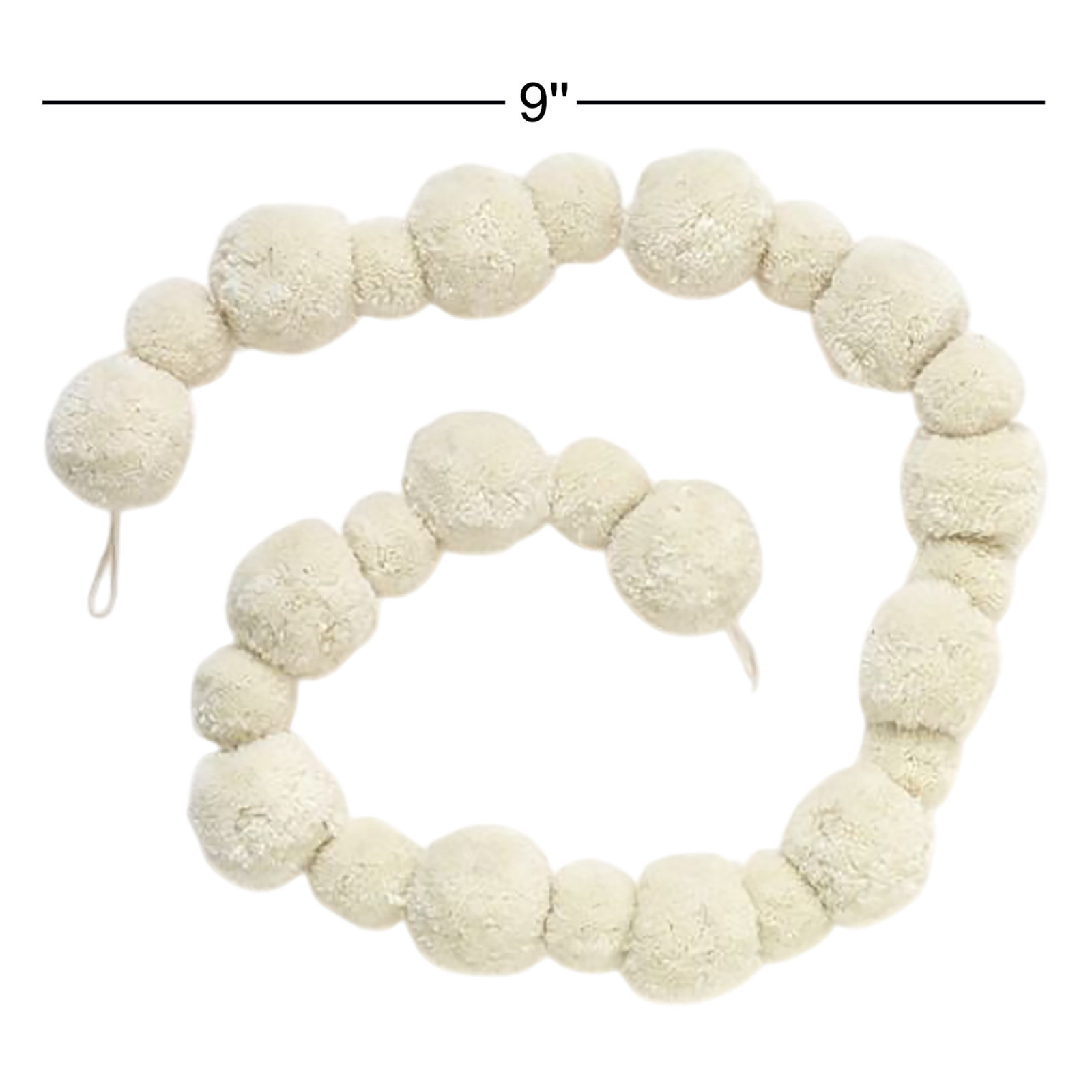 Peace & Pom 9'' in. Garland