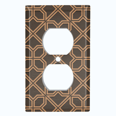 Patterned 1 - Gang Standard Wall Plate