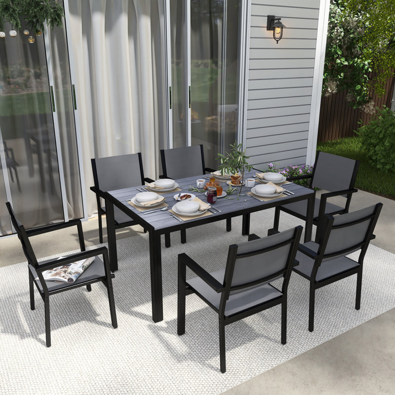 Ensemble repas pour 6 personnes, Gris