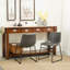 Ensemble de 2 chaises de salle à manger en similicuir Lotusville, gris antique-249320330