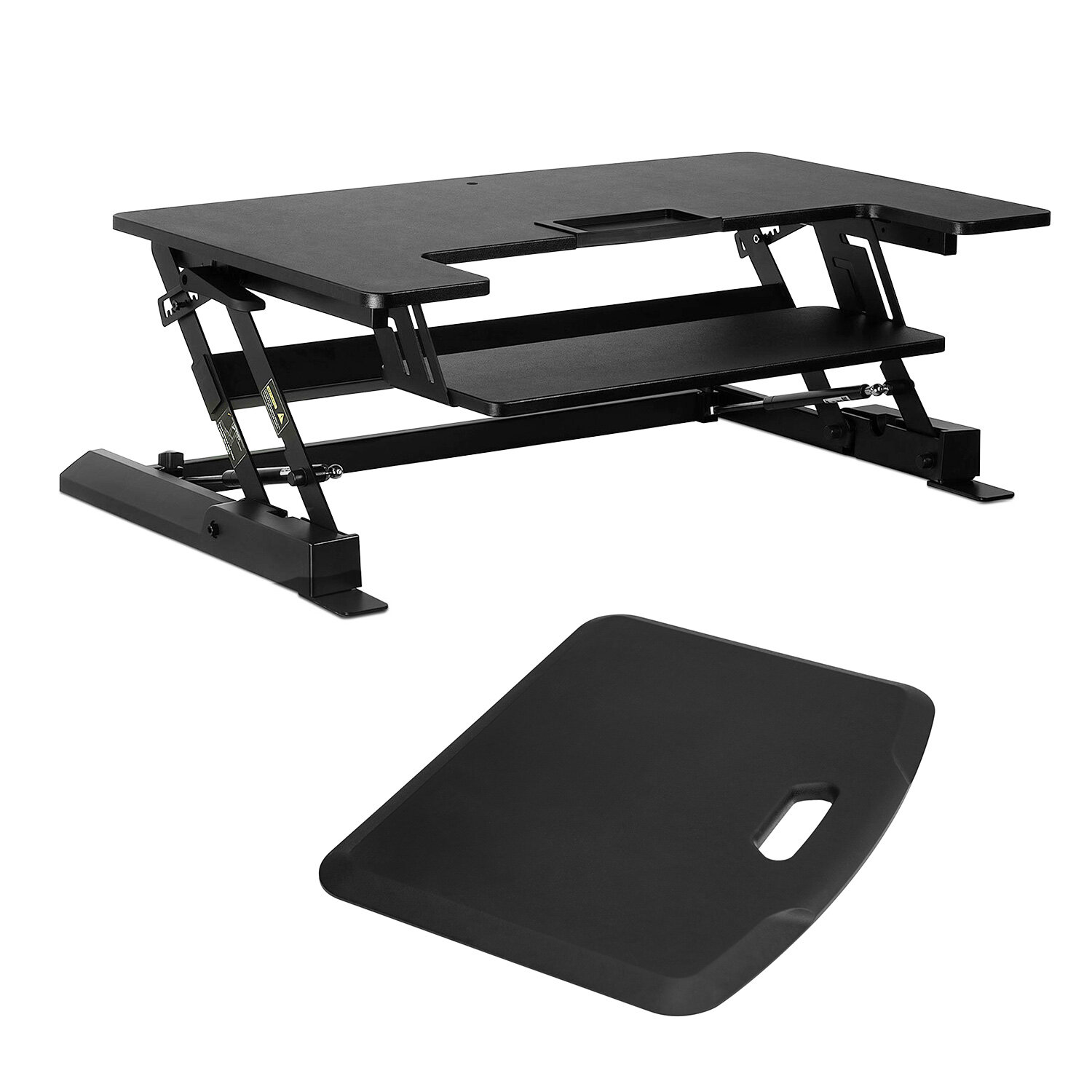 Mount-It! Active Essentials Ergonomic Office Bundle, Standing Desk  Converter & Soft Anti-Fatigue Mat