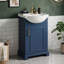 Meuble-lavabo de 20 po avec lavabo, tablette et porte-133526841