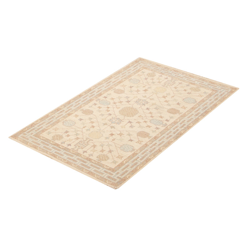 Tapis crème Peshawar Oushak 3 pi 1 po x 4 pi 10 po