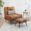 Chaise d'appoint et repose-pieds l 35 po Asena