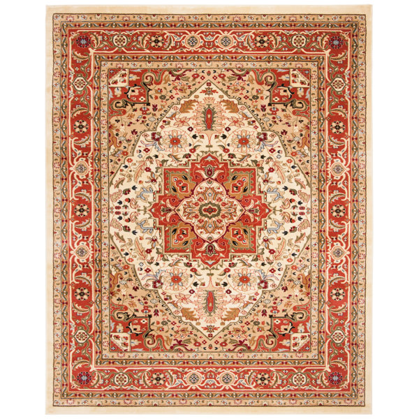 Rust Rose Rug Bungalow Rose Flippin Oriental Ivory/Rust Area Rug & Reviews - Wayfair ...