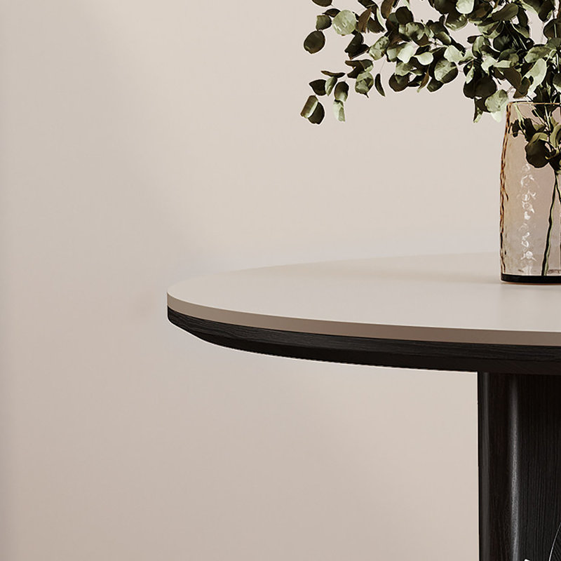 Table italienne vintage en dalle de pierre, 29.5" H x 43.3" W x 43.3" D, 5