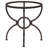 Hayek Round Metal Dining Table Base Gunmetal-1426008448-1426008449