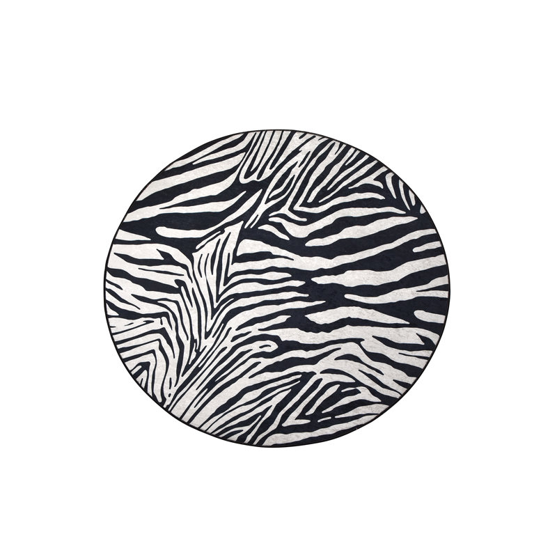 Baudette Animal Print Shag Area Rug, Round 140cm