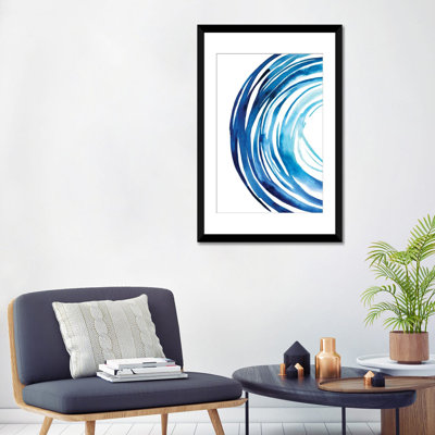 «Blue Vortex I», reproduction sur toile