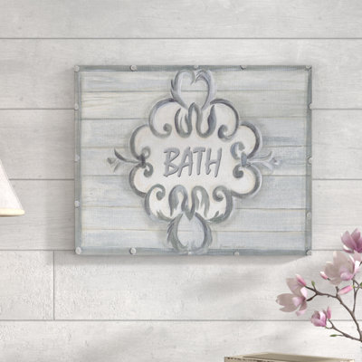 « bain gris à billes », art textuel sur toile tendue