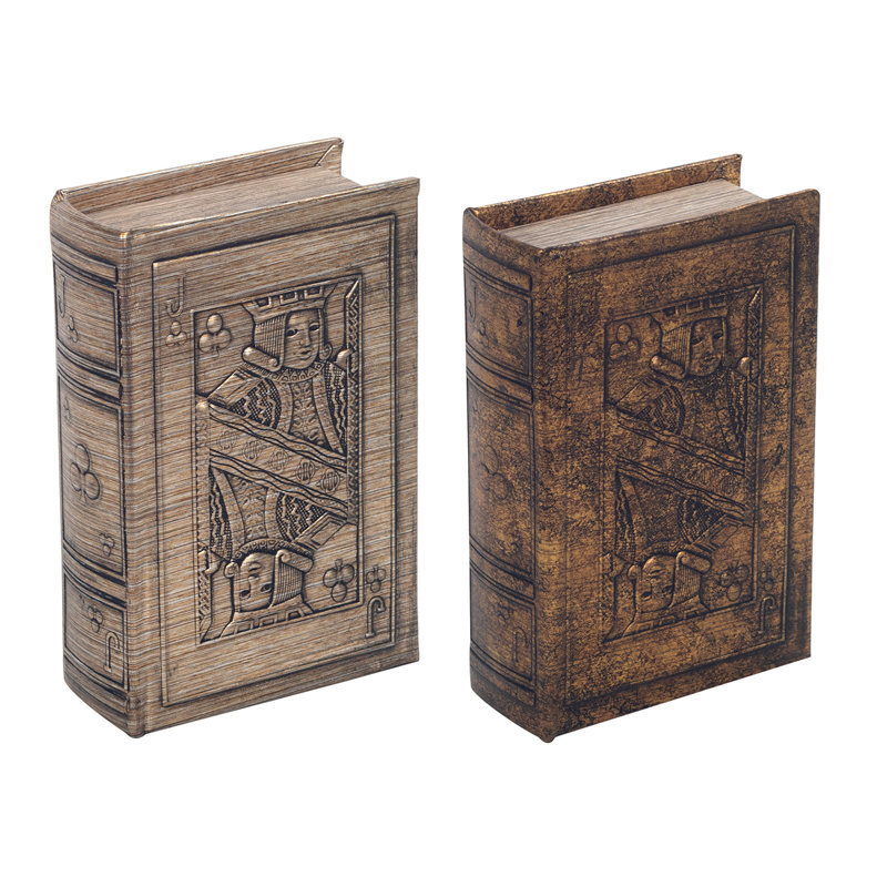 Chachere 2 Piece Medium Density Fiberboard (MDF) Decorative Box Set