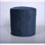 Pouf repose-pieds cylindrique 16 x 16 x 16 bleu royal | Velours | Bleu-1545863740