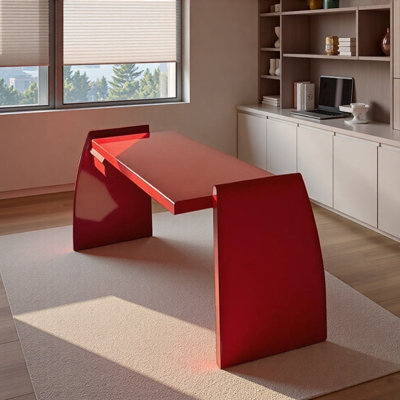 Creative Bright Red Alien-shaped Writing Desk