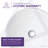 ANZZI Warika 15.7'' White Tempered Glass Circular Bathroom Sink