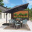 304 cm W X 396 cm D Rectangular Tilt Cantilever Parasol with Crank Lift-100771296