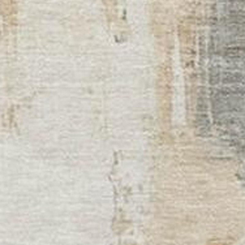 Tapis extérieur lavable abstrait ivoire et rouille 3 pi x 5 pi