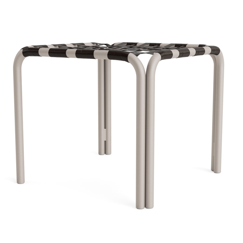 Kantan Outdoor Square Side Table, Dove Smooth, Coffee