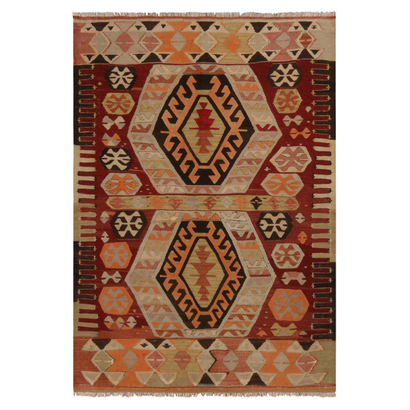 One-of-a-Kind 3'4" X 4'5" Flatweave Area Rug