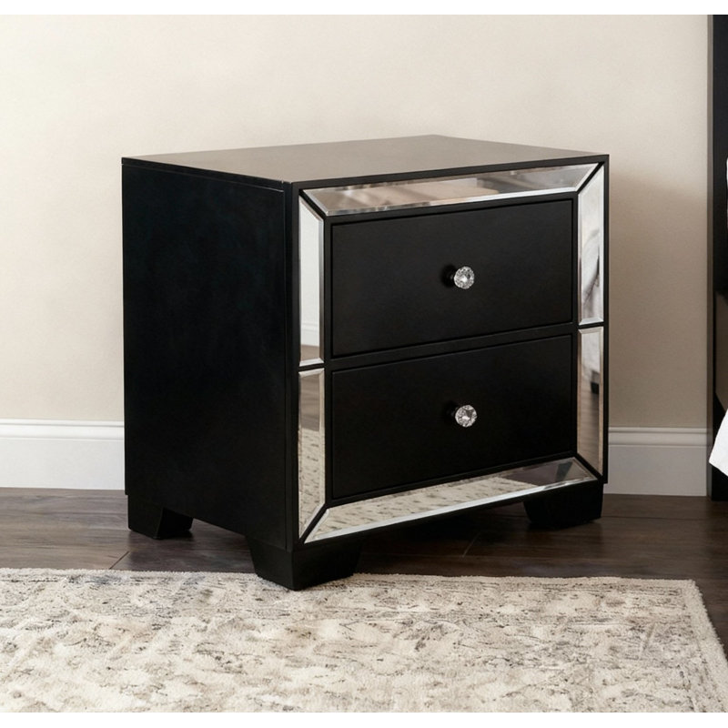 Table de chevet Fazeley, Noir