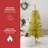 4FT Gold Christmas Tree With Lights