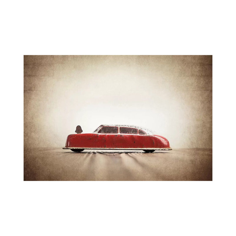 Argo Red And White - Print on Canvas, Wrapped Canvas, 20.32 cm H x 30.48 cm W