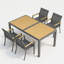 Ensemble de salle à manger robuste en aluminium résistant aux intempéries-808461636
