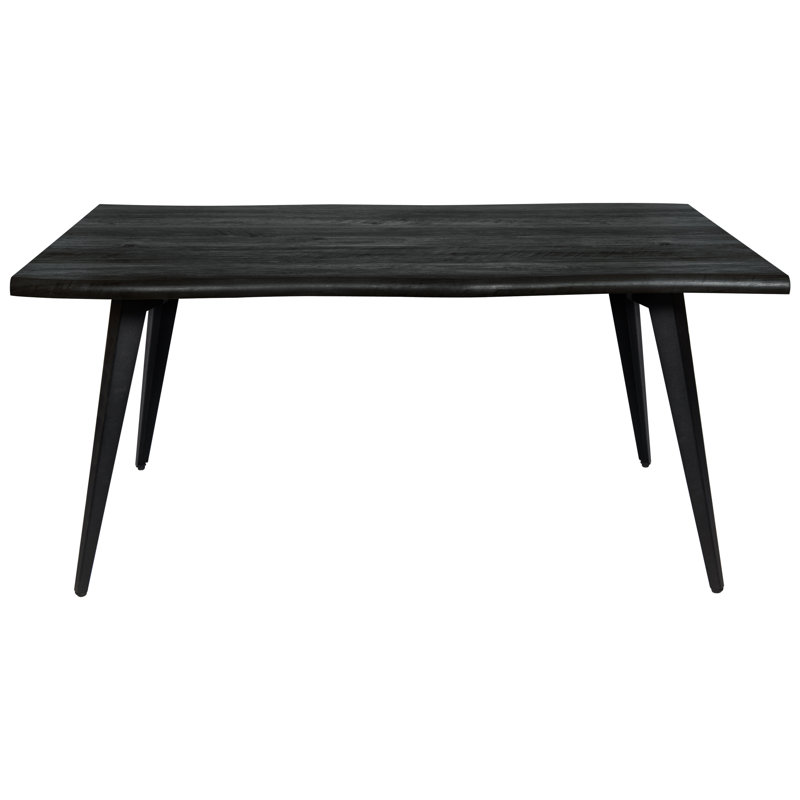Table de salle à manger en panneau de fibres à densité moyenne Micharl, Noir, noir, noir, noir