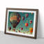 Retro Hot Air Balloons - Framed Print-1967285048-1967285028