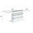 Mishell Pedestal Dining Table in White High Gloss