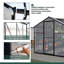 Ensemble de serre d'extérieur en polycarbonate avec porte verrouillable et évent de toit réglable-125847306
