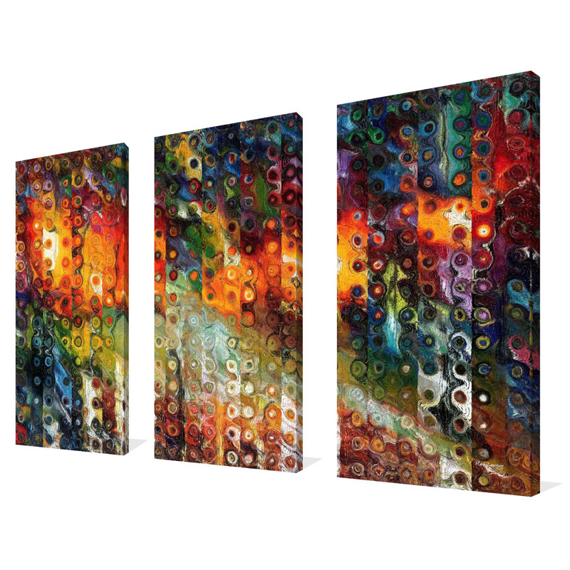«Vision» par Personal P pureté par Mark Lawrence - ensemble de 3 impressions sur toile tendue