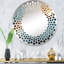 A Shower Of Fireworks - Miroir mural rond à pois-95180751-124182633