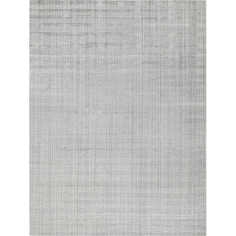 Robin Striped Area Rug in Light Silver/Gray