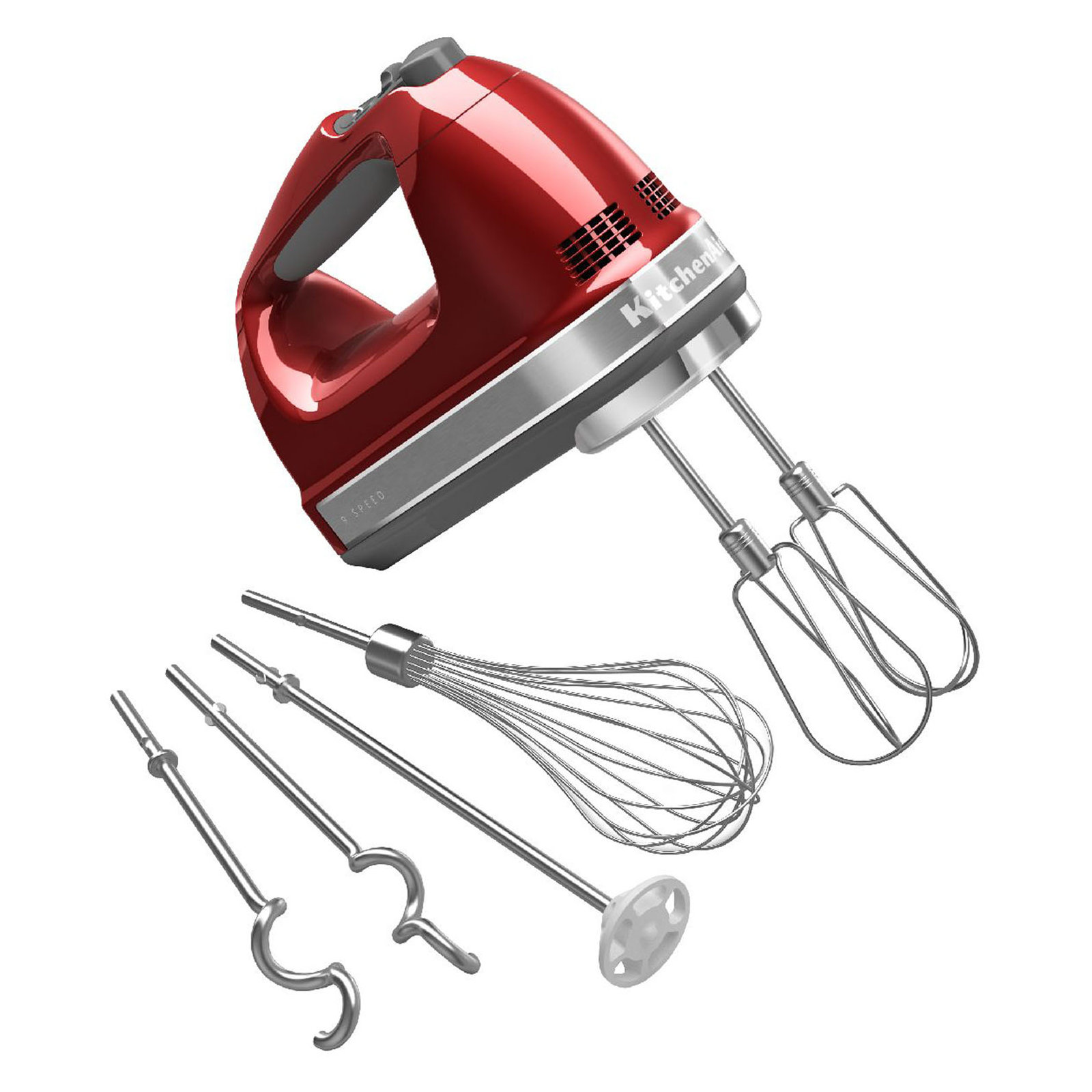 KitchenAid® 9-Speed Hand Mixer, Candy Apple Red