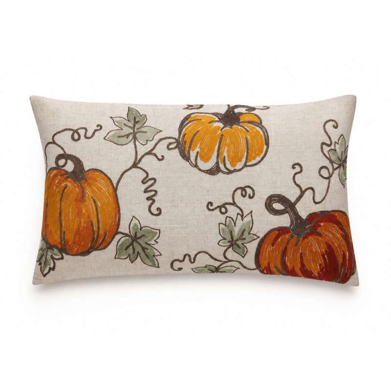 Embroidered Throw Pillow