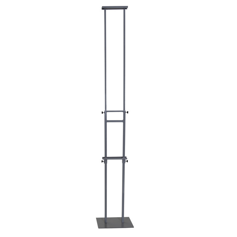 Adjustable Height Poster Stand, Silver