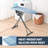 Metal Freestanding Adjustable Height Ironing Board,Iron Board with Ironing Mat
