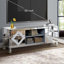 Console média miroir avec portes en verre de diamant-1313543736