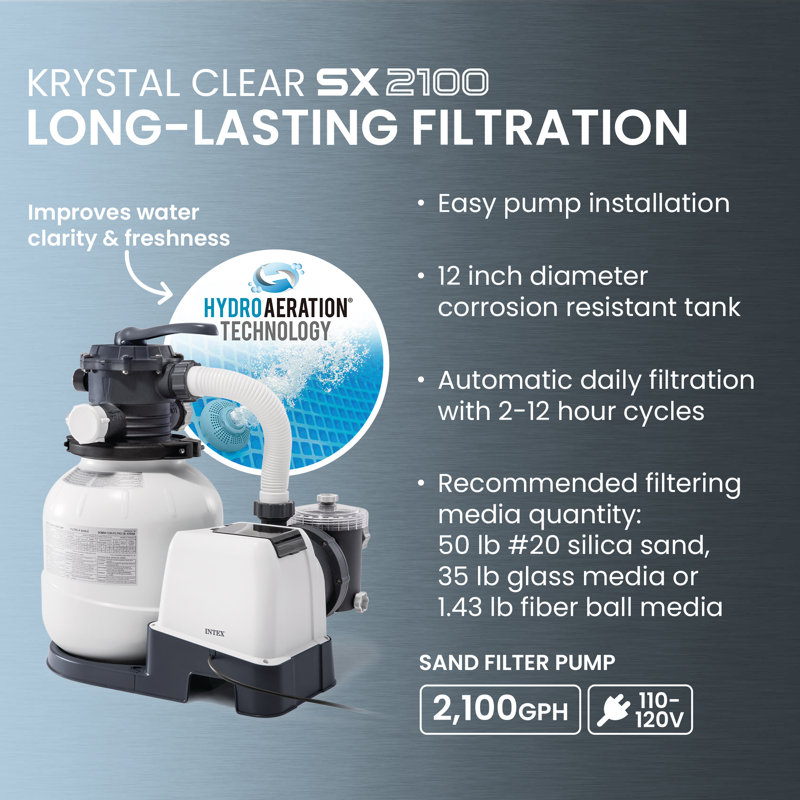 Intex Ultra XTR Frame 20'x48" Above Ground Pool and OptiFlow Premium Filter Sand, 20' x 48"